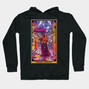 Marie Laveau In The Justice Tarot Card Hoodie